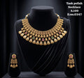 Traditional Rajwadi Style Statement Necklace with Matching Earrings
